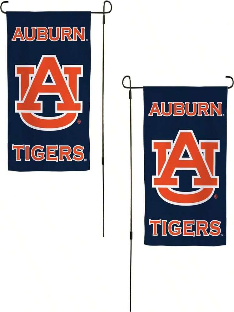 Desert Cactus Auburn University AU Garden Flag – 19 X 12 Inch Auburn Tigers Banner, For Outdoor Display And Events (Design C) - A - Xem 1
