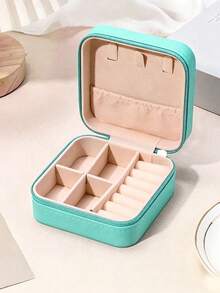 Hộp đựng trang sức du lịch, hộp đựng trang sức mini, hộp trưng bày trang sức du lịch có khóa kéo, hộp đựng bông tai, dây chuyền, nhẫn, hộp đựng trang sức di động bằng da, hộp đựng trang sức, quà tặng cho nữ, quà tặng cho bạn gái, quà tặng cho người yêu, đồ dùng học tập, túi đi học, đồ dùng cần thiết khi đi du lịch, đồ dùng học tập cho kỳ nghỉ hè, túi trang điểm. - Nhiều màu - Xem 15