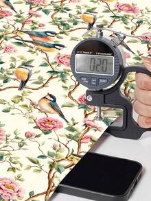 1 Roll Green Tree Branch & Bird Pattern Peel And Stick Wallpaper, Removable Waterproof Decorative Wall Sticker, Home Decor Wall Art, Suitable For Spring Decor, Birthday, Graduation And Other Holiday Gifts - HCQ24266 - View 6