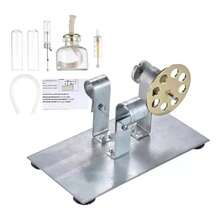 Stirling Engine Kit, Hot Air Stirling Engine, Single Flywheel, Physics Science Education Toy - Silver - View 1