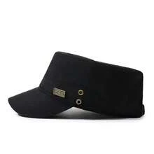 Nueva gorra plana de primavera para hombres, sombrero de protección solar de estilo coreano transpirable, gorra de pico versátil para uso al aire libre, viajes, playa, vacaciones - A - Ver 4