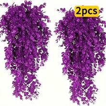 5/3/1pc Artificial Green Vine Plants - Plastic Hanging Greenery, UV Resistant, Outdoor Artificial Plants, Durable Artificial Flowers, Patio, Wedding Decor, Suitable For Indoor And Outdoor, Living Room, Kitchen, Bedroom Wall Home Decor, Yard Beautification, Garden Decoration - Multicolor - View 18