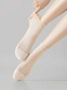 1/2/3/4/5/6 Pairs Women's Breathable Short Socks Set - Lightweight Cotton Ankle Socks For Spring/Summer, Low-Cut Design For Sneakers. No-Show Socks - Multicolor - View 10