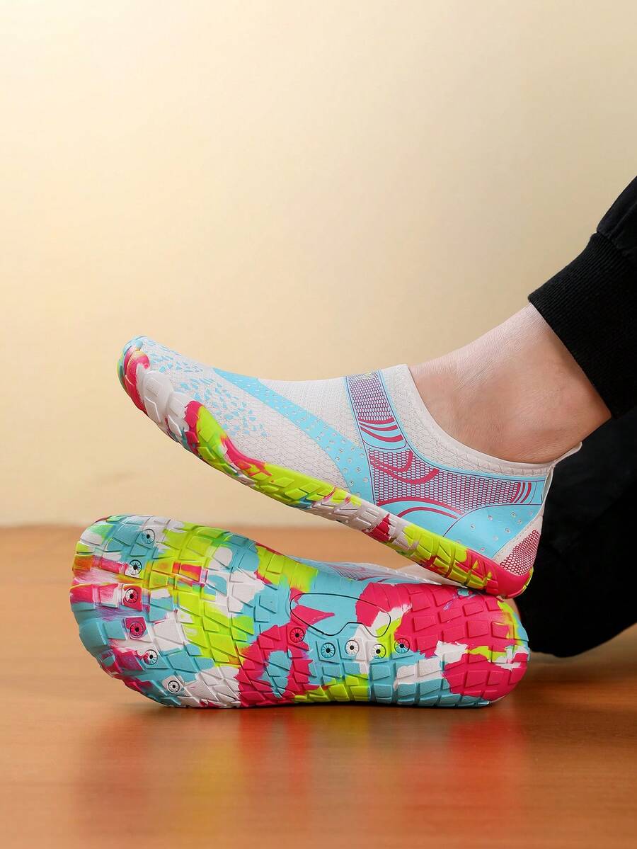 Unisex Water Shoes, Non-Slip Multi-Functional Shoes Suitable For Swimming, Yoga, Diving, Hiking, Climbing And Outdoor Activities, Fitness - White Moon - View 1