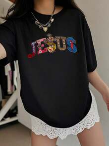 Women T-Shirts - Black - View 6