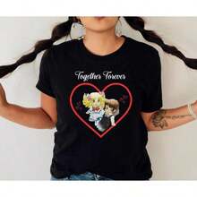 Candy Candy Anime Together Forever T-Shirt - 黑色 - 查看 4