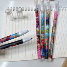 Bộ 12 bút bi gel xóa được hình dễ thương, mực đen, khô nhanh, bút viết bài thi cho học sinh, văn phòng phẩm hoạt hình sáng tạo. - Nhiều màu - Xem 3