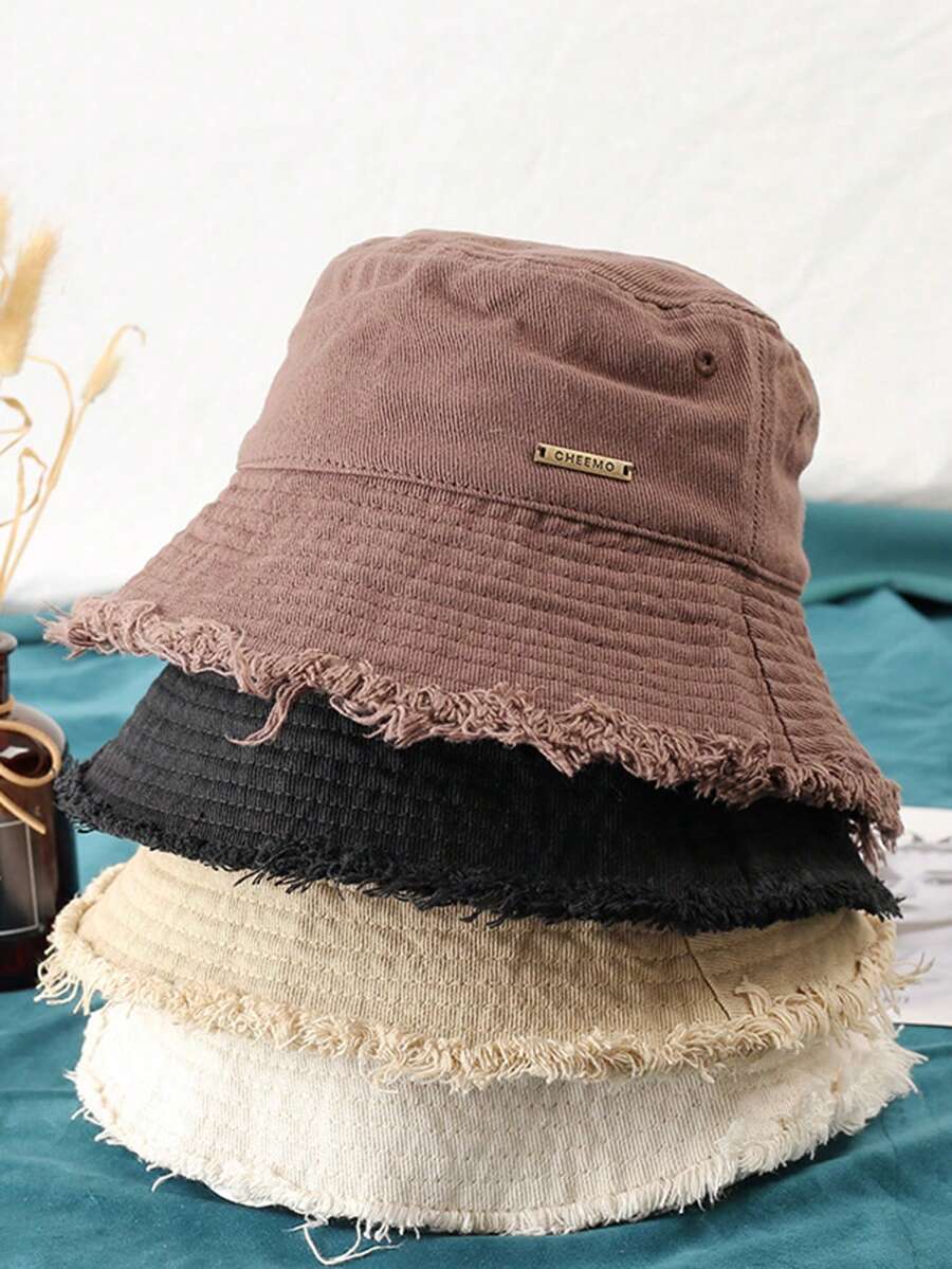 Mũ rộng vành thời trang che mặt nhỏ cho nữ, 1 chiếc, kiểu dáng mới mùa xuân/hè, chống tia UV, thích hợp đi du lịch, đi chơi, đội như mũ xô, cũng có thể đội vào mùa thu/đông như mũ Panama phong cách Boho, phù hợp cho cắm trại ngoài trời, leo núi, đạp xe, chạy bộ, lái xe tải, mũ cao bồi, phụ kiện leo núi ngoài trời, mũ đội đầu, vật dụng cần thiết cho chuyến du lịch mùa hè. - Nhiều màu - Xem 1