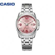Casio 2pcs/Set Casual Women's Analog Watches, Blue & Pink Dial Stainless Steel Band, 50M Waterproof Date Function, Ideal For Daily Rotation & Different Outfits - one-size - View 9