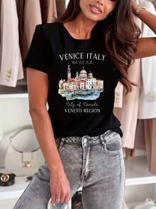 Women T-Shirts - Black - View 6