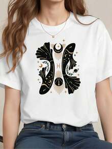 Dam-T-shirts - Vitt - Visa 1