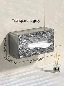1pc Luxury Style Paper Towel Holder, Creative Embedded Desktop Tissue Box For Living Room, Bedroom - Multicolor - View 6