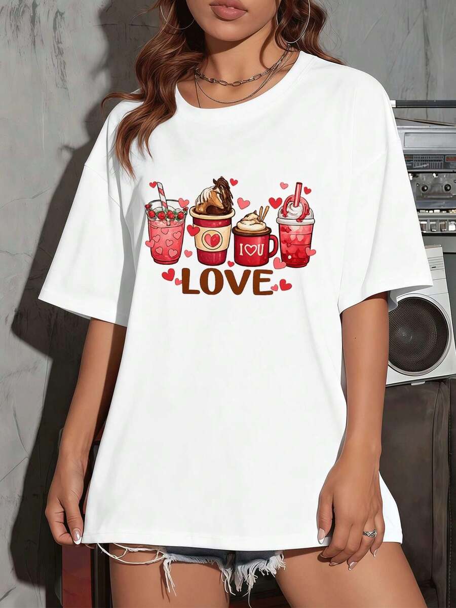 Dam-T-shirts - Vitt - Visa 1