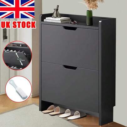 2 Drawer S Rk Ss Storage Cabinet Wooden Cupboard Organiser Holder Stand