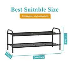Foldable Shoe Racks - Level 2 Metal - View 3