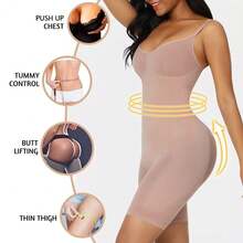 One-Piece Shapewear Bodysuit For Tummy Control, Slimming, Arm-Lifting, Waist-Cinching, And Chest-Shaping - Color - View 2