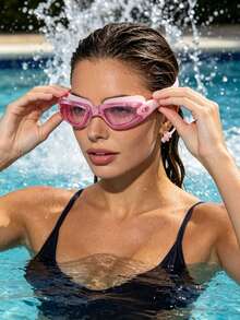 1pc Anti-Fog Anti-Water Silicone Swimming Goggles With Earplug And Adjustable Strap, Suitable For Swimming Training And Leisure, Holiday Gift For Men And Women - Multicolor - View 14