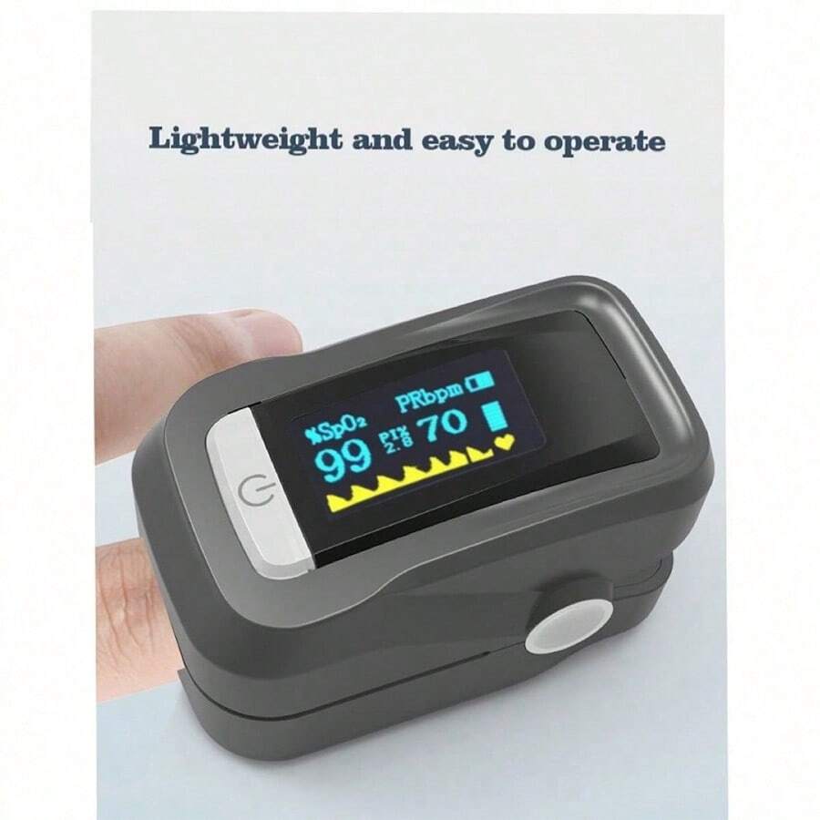 Fingertip Pulse Oximeter - Device For Measuring Blood Oxygen Saturation And Pulse Rate - Multicolor - View 1