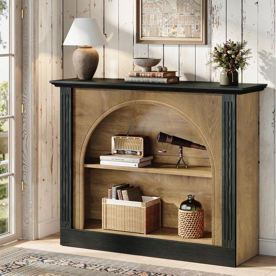 Tribesigns Console Table, Rustic Sofa Table Behind Couch For Entryway, Living Room, Hallway, Foyer - Brown - View 1