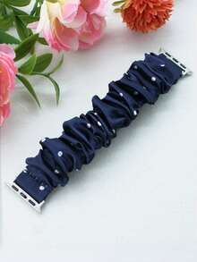 1個波點彈性髮圈，適用於38mm/40mm/41mm/42mm/44mm/45mm/46mm/49mm，兼容Ultra/SE/S10/S9/8/7/6/5/4/3/2/1，適合春夏秋冬，時尚優雅，易於佩戴，適用於工作、約會、聚會、運動 - 常規款 - 查看 19