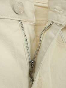 High-Waisted Wide-Leg Jeans, Ultra Comfortable For An Impeccable Everyday Look. - Beige ZR114 - View 8