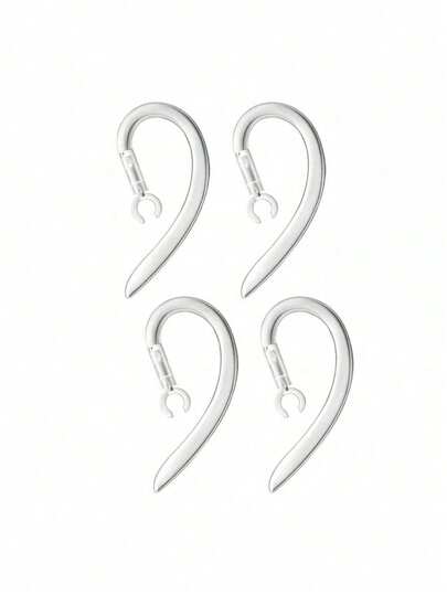 Móc tai nghe Bluetooth đa năng, xoay 360°, điều chỉnh đa chiều, bằng silicon mềm, chống trượt, có thể thay thế, màu trong suốt.