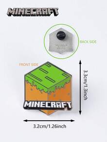 Monogram Minecraft 1个  苦力怕金属胸针 个性化创意徽章收藏品 周边别针 首饰配件 装饰包 布艺铅笔盒 连衣裙 实用生日礼物 官方授权 - A - 查看 5
