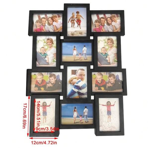 Multi Picture Frame Collage Aperture Photo Frames Holds 12 - 6''x4'' Photos