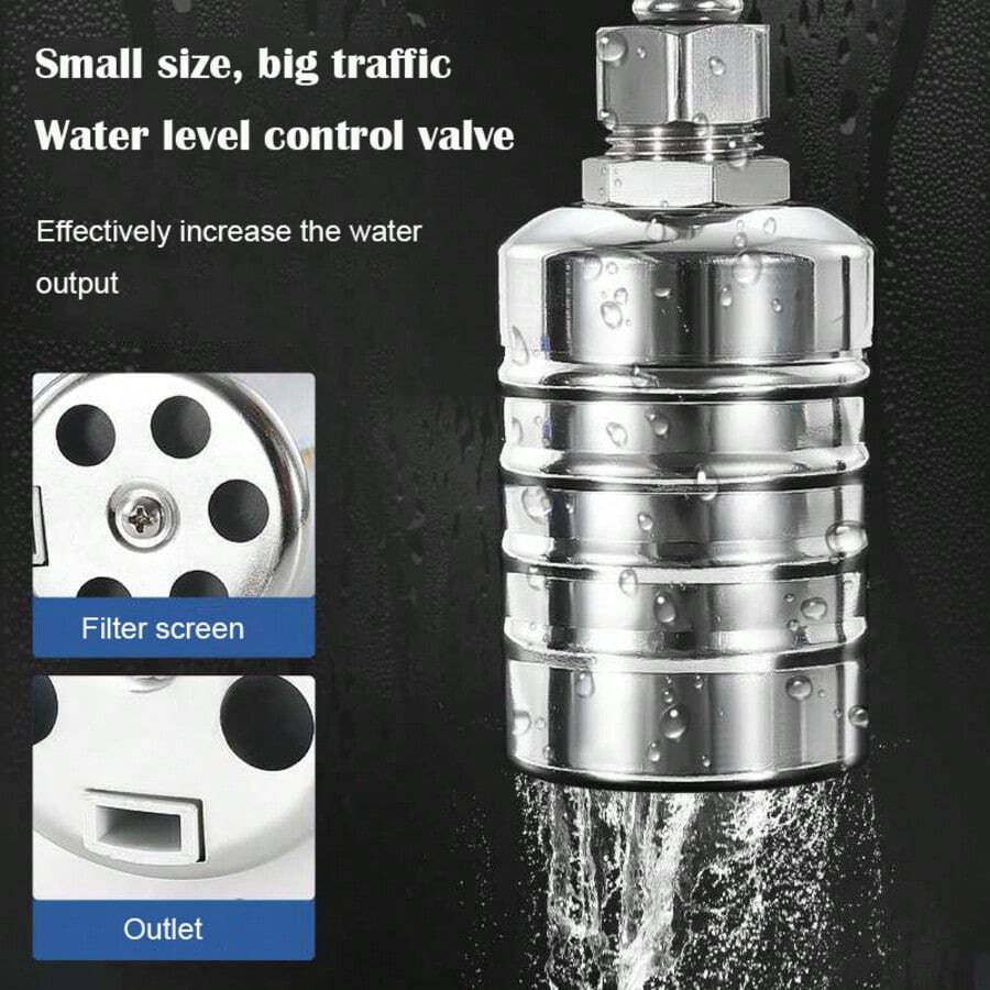 1/2 Inch Stainless Steel Float Valve - Automatic Water Level Control For Tanks, Pools And Ponds - No Electricity Required, Easy Installation, Pressure Range 10-150 PSI, Temperature 0°C-100°C, Fits BSD Thread, Pond Water Level Control | Cylindrical Valve Design | Durable Valve Material