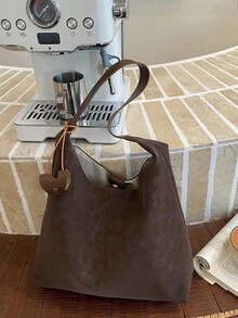 New Fashionable Large Tote Bag For Women, Shoulder Bag With High-Quality Design - Coffee - View 8