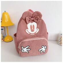 1 chiếc ba lô nhẹ màu hồng hình chuột Mickey dễ thương, được cấp phép chính thức bởi Disney. - Màu be - Xem 2