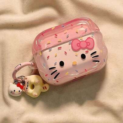 SANRIO 1pc Cute KT Cartoon Protective Case Compatible With Apple Bluetooth Wireless Earphones 1/2/Pro/3/Pro2/4/Pro3