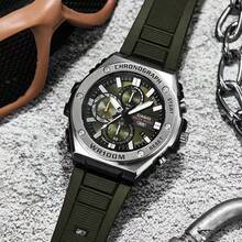 Casio WA-300H-3A 橄榄绿数字手表 复古工装风 100米防水 运动跑步 男女通用腕表 - 均碼 - 查看 2