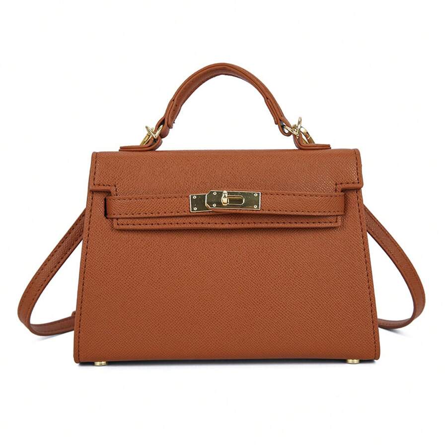 Multifunctional Storage Bags - Brown With Gold Trim - View 1
