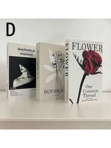 3pcs Minimalist Fashion Foldable Decorative Fake Books, Cafe Decor, Showroom Desktop Realistic Book Prop - one-size - View 4
