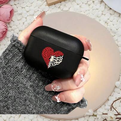 Ốp bảo vệ tai nghe chống sốc hình trái tim và đầu lâu, tương thích với Apple 1/2/3/4, phù hợp với tai nghe Bluetooth không dây Pro thế hệ thứ 2/3, tương thích với tai nghe Apple thế hệ thứ 2/3 (Thích hợp làm quà tặng cho Lễ Phục Sinh, Ngày của Mẹ, Ngày Quốc Khánh, Ngày Độc Lập, Ngày Trái Đất, Ngày Valentine, Sinh nhật, quà tặng bất ngờ cho bạn bè, gia đình, bạn gái, bạn trai).