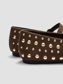 ADAMUMU Early Spring New Women's Comfortable Sequin Flat Shoes, Cute For Daily Wear, Holiday And Spring - Brown - View 6