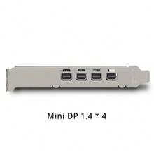 Nvidia Quadro P620/P600/P5000 专业显卡，全高单槽，4K 多显示器输出（4 个 Mini DP 接口），适用于 CAD、3D 建模、渲染、视频编辑和多显示器工作站环境（工业级外壳） - 查看 4
