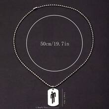 1pcs Billie Skew Head Tag Pendant Necklaces Fashion Hip Hop For Men Women Hang Tag  Crafts - 1pcs - 查看 5