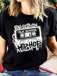 Women T-Shirts - Black - View 1