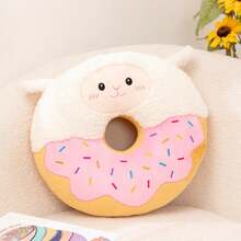 Cartoon Cat, Penguin, Donut Shaped Soft Cushion Pad, Suitable For Chairs, Sofas, Dorms, Tatami Mats, Children, Home, Living Room, Cars, Decorative Lumbar Pillow - 40cm - View 14