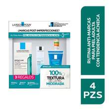 La Roche Posay La Roche-Posay kit Effaclar serum concentrado 30 ml gel limpiador 50 ml hyalu B5 serum 10 ml anthelios UV mune 400 FPS50+ oil control rutina completa piel grasa acneica reduce imperfecciones marcas post acne desobstruye poros controla sebo hidrata protege cuidado facial dermatológic - Hyaluronic Acid - Ver 1