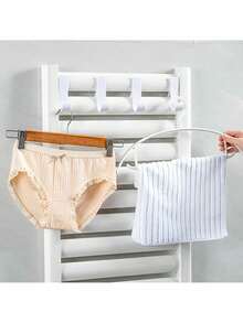 12/8/4 Peças Ganchos Multifuncionais para Toalheiro, Prateleira de Armazenamento de Banheiro Antiderrapante com Forte Capacidade de Carga, Prateleira de Armazenamento para Cozinha e Quarto sem Furos, Ganchos de Suporte para Radiador de Banheiro e Radiador de Vaso Sanitário (Adequado para Pendurar Toalhas de Banho/Roupas/Ferramentas de Limpeza) - Multicolorido - Visão 4