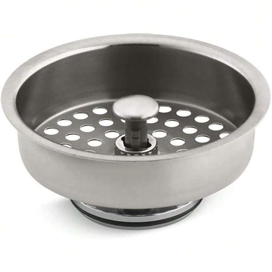 Replacement Kitchen Sink Strainer Basket – Heavy Duty Stainless Steel Drain Basket, Rust-Resistant & Durable Upgrade – Clog-Reducing Easy-Drain Design – Replacement Part For Home Kitchen Sink Repair & DIY Installation - Vibrant Stainless - View 1