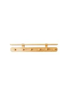 1pc Multi-Hook Wall Mounted Coat Rack With Storage Shelf, Suitable For Children's Room, Newborn Baby, Fit For Newborn Baby Girl - Multicolor - View 10