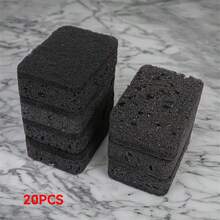 1/3/10/12/20片装黑色家用清洁海绵 - 耐用天然海藻清洁刷，适用于厨房、浴室等 - 强力去除污渍和油渍，是清洁餐具和各种表面的理想之选 - 黑色 - 查看 14