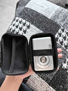 Compact Waterproof CCD Camera Protective Case, Suitable For Outdoor Photography Enthusiasts And Travelers, Charger Storage Bag, Essential Digital Storage Bag, Data Cable Camera Bag, Power Bank Protective Case, Wallet-Style Travel Camera Bag - View 2