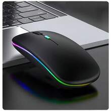 Rechargeable Wireless Mouse With RGB LED For PC And Computer - ดู 5