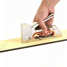 Heavy Duty Manual Nail Gun, Suitable For Indoor Decoration, Material Repair, Woodworking, Decoration, Furniture Tools - Silver - View 2