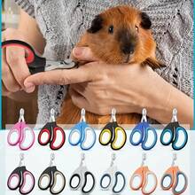 2pcs Random Color Pet Nail Clippers For Cats And Dogs - Stainless Steel Pet Grooming Scissors With Non-Slip Handle For Claw Trimming, Suitable For Small Animals Like Rabbits And Guinea Pigs - single hole - View 1
